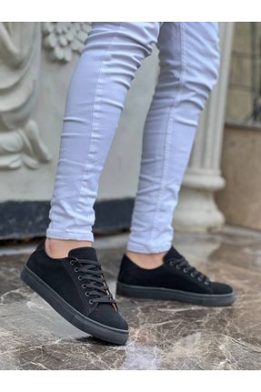 کفش اسنیکر مشکی مردانه بند دار BZ Moda - کد 805051812