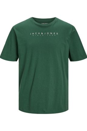 تی شرت سبز مردانه رگولار یقه گرد تکی بیسیک کد 805046800