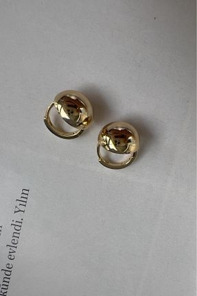 گوشواره جواهر طلائی زیرکن BUNNY - کد 805066629