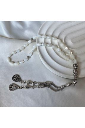 تسبیح سفید سنگ طبیعی Elifsu Jewelry - کد 805116929