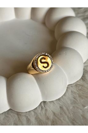 انگشتر جواهر طلائی زنانه روکش طلا کد 805136822