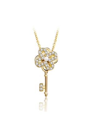 گردنبند استیل ( فولاد ) طلائی زنانه استیل (فولاد) takimaster - کد 804450716