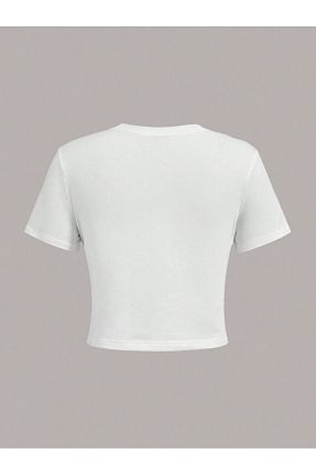 بلوز سفید زنانه چاپی Jose Clothing - کد 804452904