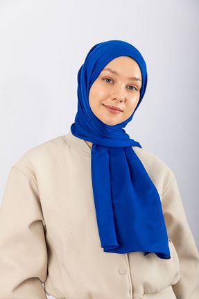 شال سرمه ای زنانه پنبه ای hijabchi - کد 804575245