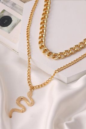 گردنبند جواهر طلائی زنانه کد 382930181