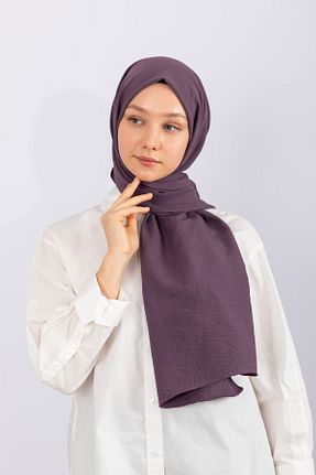 شال بنفش زنانه پنبه ای hijabchi - کد 804596960