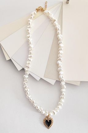 گردنبند جواهر سفید زنانه کد 765745056