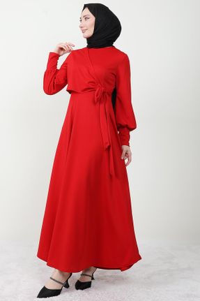 لباس قرمز زنانه رگولار بافتنی کد 804827861