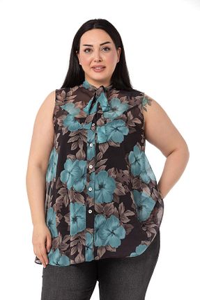 پیراهن سایز بزرگ سبز زنانه سایز بزرگ DISENTIS MODEST - کد 804781766