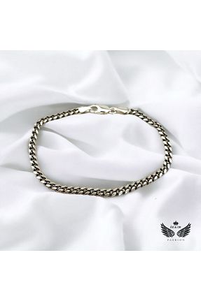 دستبند نقره سفید مردانه 925 عیار ÖZDE - کد 804771003