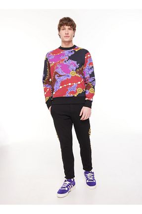 شلوار کرمگن مشکی مردانه اسلیم فیت VERSACE JEANS COUTURE - کد 804963027