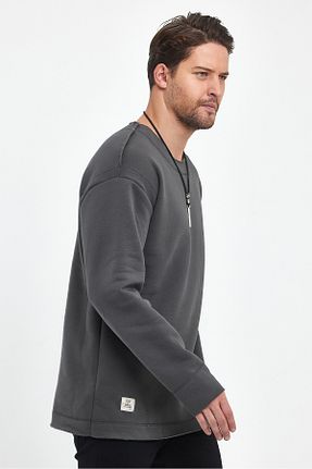 سوئیشرت طوسی مردانه ساده BABBOSS - کد 772334741
