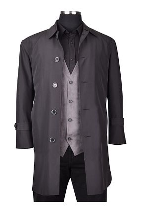 پالتو پشمی سایز بزرگ مشکی مردانه سایز بزرگ Zeg Slacks - کد 779130697