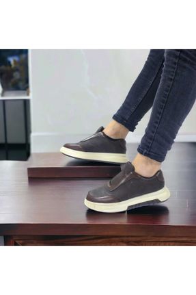 کفش کلاسیک قهوه ای مردانه چرم طبیعی پاشنه کوتاه ( 4 - 1 cm ) پاشنه ساده کد 802485849