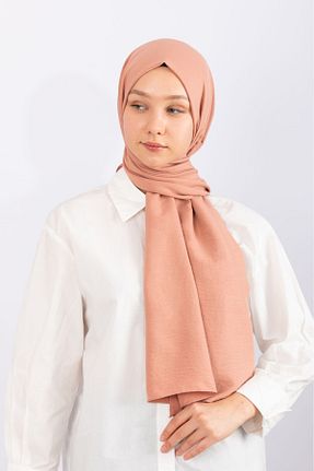 شال صورتی زنانه پنبه ای hijabchi - کد 804596241