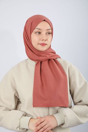 شال صورتی زنانه پنبه ای hijabchi - کد 804496166