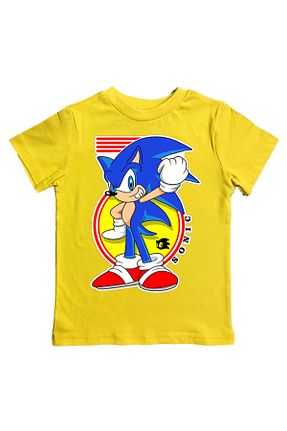 تیشرت زرد بچه گانه رگولار Sonic - کد 804505482