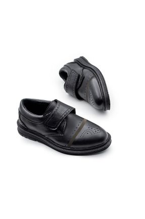 کفش کلاسیک مشکی بچه گانه چرم مصنوعی پاشنه کوتاه ( 4 - 1 cm ) پاشنه ساده کد 804800958
