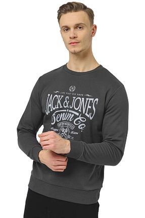 سوئیشرت مشکی مردانه ساده Jack & Jones - کد 804639169