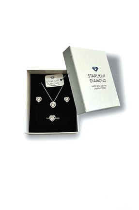ست نقره زنانه زیرکن Starlight Diamond - کد 782321892