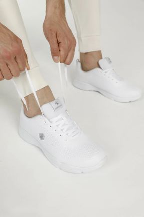 کفش پیاده روی سفید مردانه پارچه ای پارچه نساجی کد 804812848