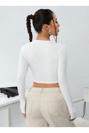 بادی سفید زنانه یقه دوچرخه DryMod - کد 804862325