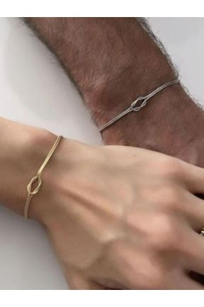 دستبند نقره طلائی زنانه کد 805052752