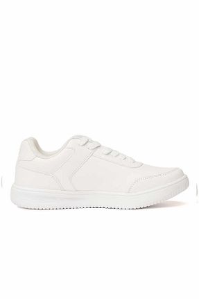 کفش اسنیکر سفید زنانه بند دار hummel - کد 805092640