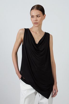 بلوز مشکی زنانه ساده GIZIA - کد 804443062