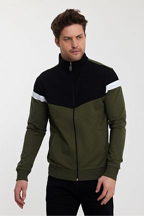 سوئیشرت خاکی مردانه رنگی TWOBULL - کد 805500026