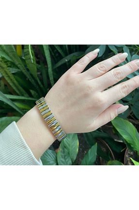 دستبند استیل (فولاد) زنانه استیل (فولاد) sema aksesuar - کد 805634957