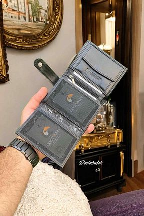 کیف پول مشکی مردانه ابعاد کوچک Dodo4men - کد 134101217