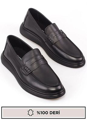 کفش کلاسیک مشکی مردانه چرم خالص maximoda - کد 805734577