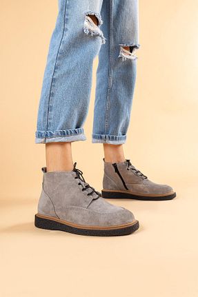 بوت / نیم بوت طوسی زنانه پارچه ای Getcho - کد 755335687