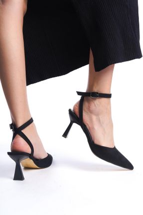 کفش پاشنه بلند کلاسیک مشکی زنانه پاشنه متوسط ( 5 - 9 cm ) پاشنه نازک کد 805817338