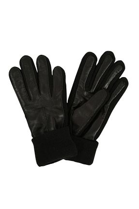 دستکش مشکی مردانه چرم خالص annak - کد 805516388