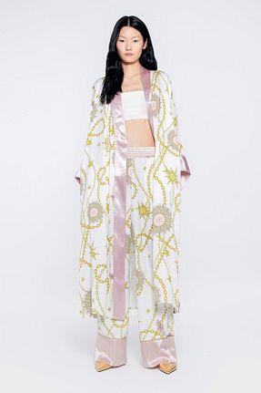 کت رنگی زنانه گشاد GIZIA - کد 739045390