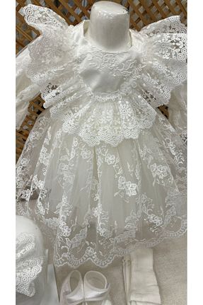 لباس سفید بچه گانه بافتنی PARK BEBE - کد 799051711