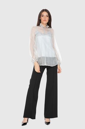 بلوز طوسی زنانه رگولار GIZIA - کد 773841285