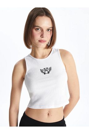 تیشرت آبی زنانه Skinny LC Waikiki - کد 805571984