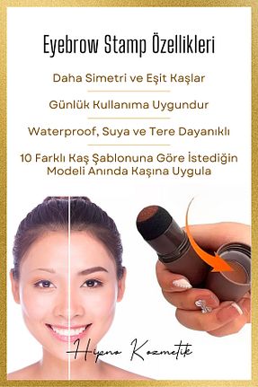 مداد و خط چشم قهوه ای Eyebrow Stamp - کد 350842540