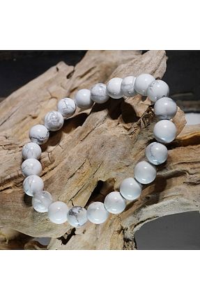 دستبند جواهر سفید زنانه سنگ طبیعی Padore Accessory - کد 805624928