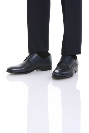 کفش کژوال سرمه ای مردانه پاشنه متوسط ( 5 - 9 cm ) پاشنه ساده کد 805781590