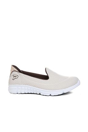 کفش اسنیکر بژ زنانه بدون بند AlbiShoes - کد 805753967