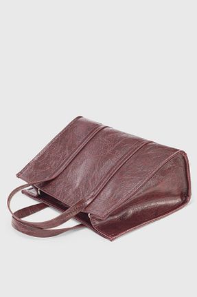 کیف دستی زرشکی زنانه چرم مصنوعی Housebags - کد 805817788