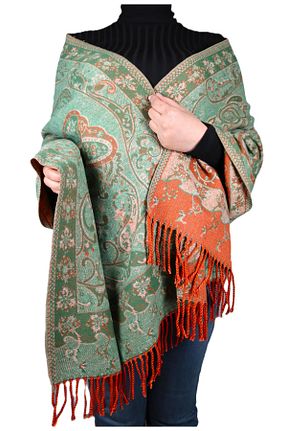 شال گردن سبز زنانه کشمیر Farden Tekstil - کد 805515897