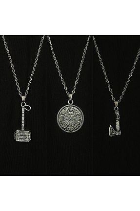 گردنبند جواهر زنانه روکش نقره BSN Store - کد 805478628