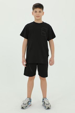 ست بالاتنه و پائین تنه مشکی بچه گانه بافت Black One - کد 801736639