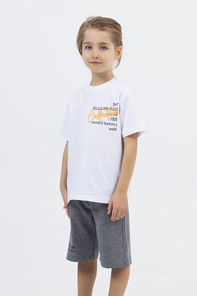 ست بالاتنه و پائین تنه سفید بچه گانه بافتنی DMB BOYS & GIRLS - کد 805730941