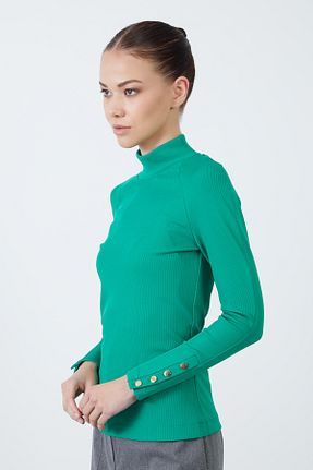 بلوز سبز زنانه ساده GIZIA - کد 795353114